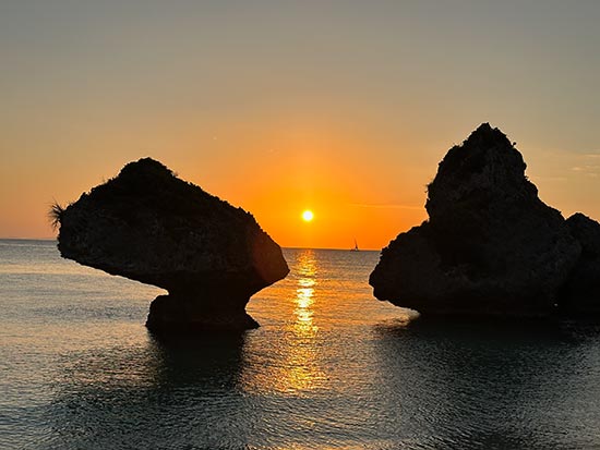 sunset in Okinawa